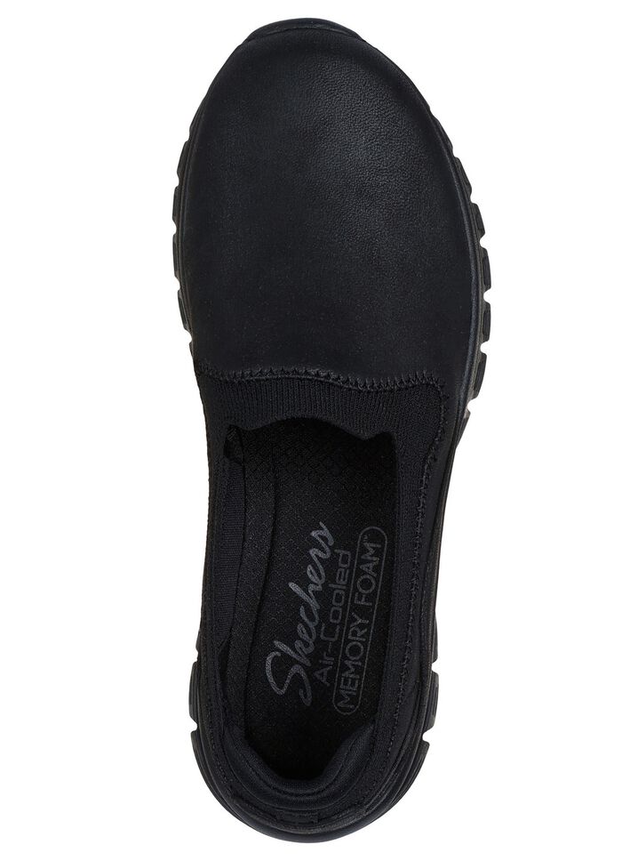 SKECHERS, klassiche Damen-Slipper, aus Synthetik und elastischem Strick-Material 