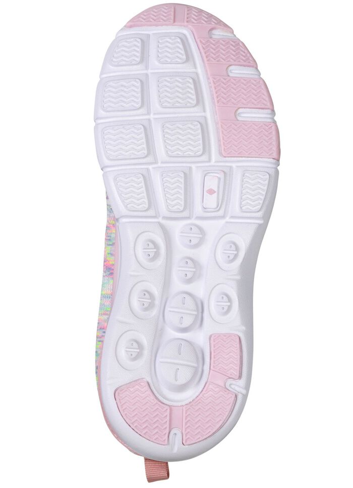 Sneaker aus effektvoll dessiniertem Textilmaterial 