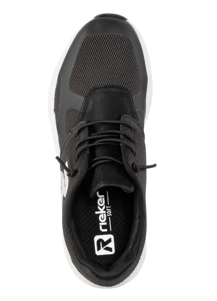 Rieker Sneaker aus teilweise beschichtetem Meshmaterial SCHWARZ