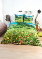 Partner-Bettw&auml;sche mit herrlichem Landschaftspanorama, 4-teilig 