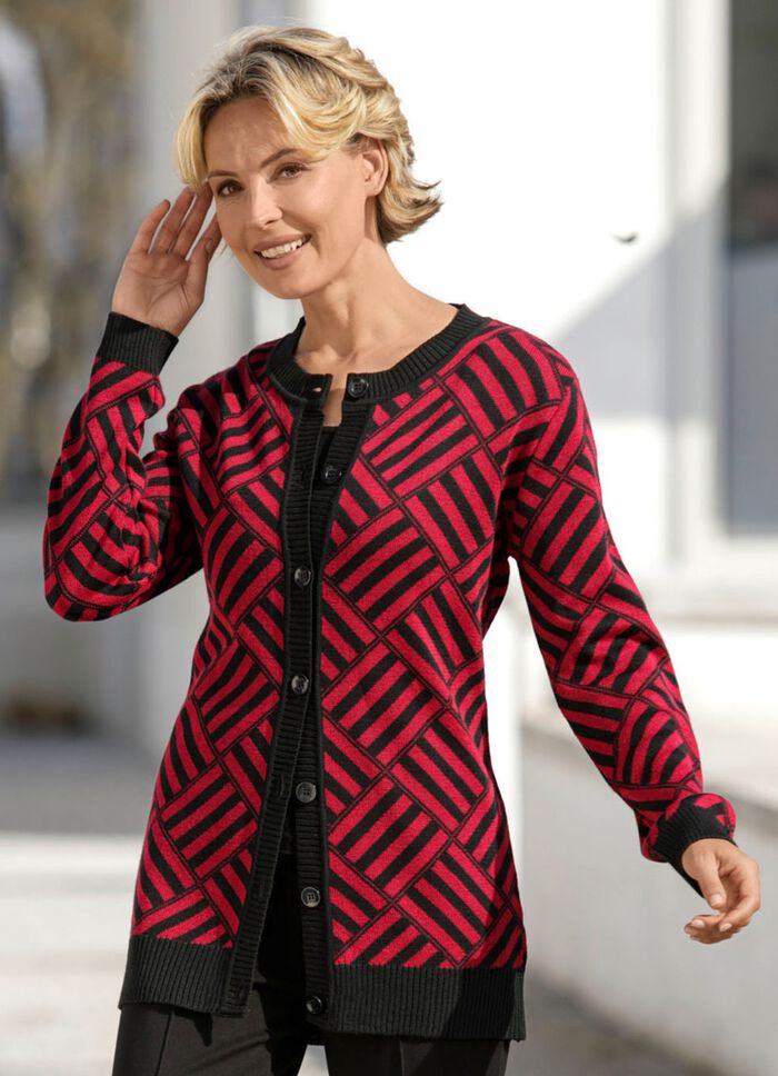 Strickjacke mit Schurwolle 