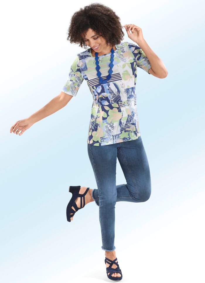 Magic-Jeans mit angesagtem Fransensaum 