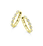 Funkelnde Creolen mit Brillanten 