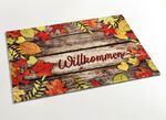 Fußmatte Herbstblätter mit rutschhemmender Rückseite BUNT