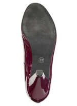 Andrea Conti, schicke Damen-Pumps, aus glänzendem Lackmaterial BORDEAUX