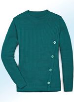 Pullover in Strukturdessin SEEGR&Uuml;N