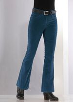 Cordhose in trendiger Bootcut-Form 