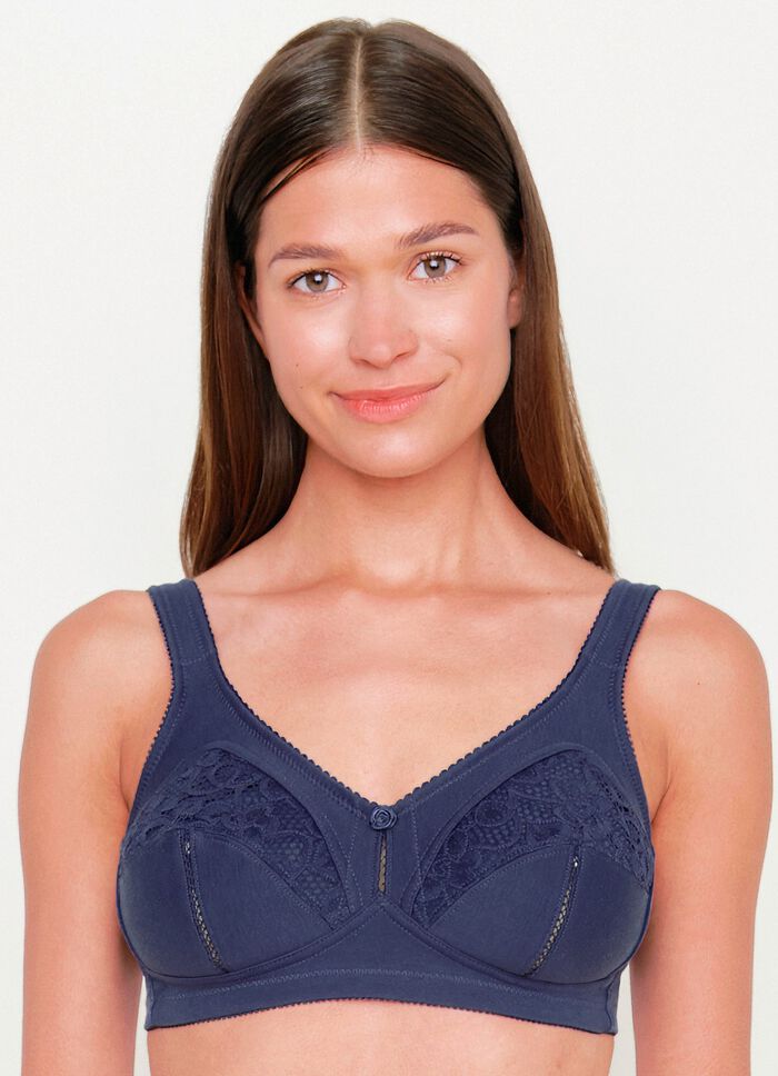 Zweierpack BH mit Spitzeneins&auml;tzen 