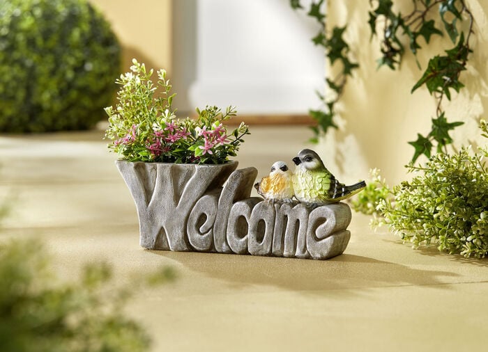 Pflanztopf aus Polyresin 