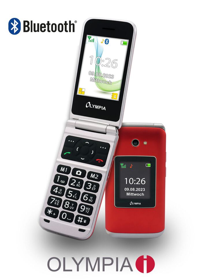 Olympia VITUS 4G Klapphandy mit Gro&szlig;tasten ROT