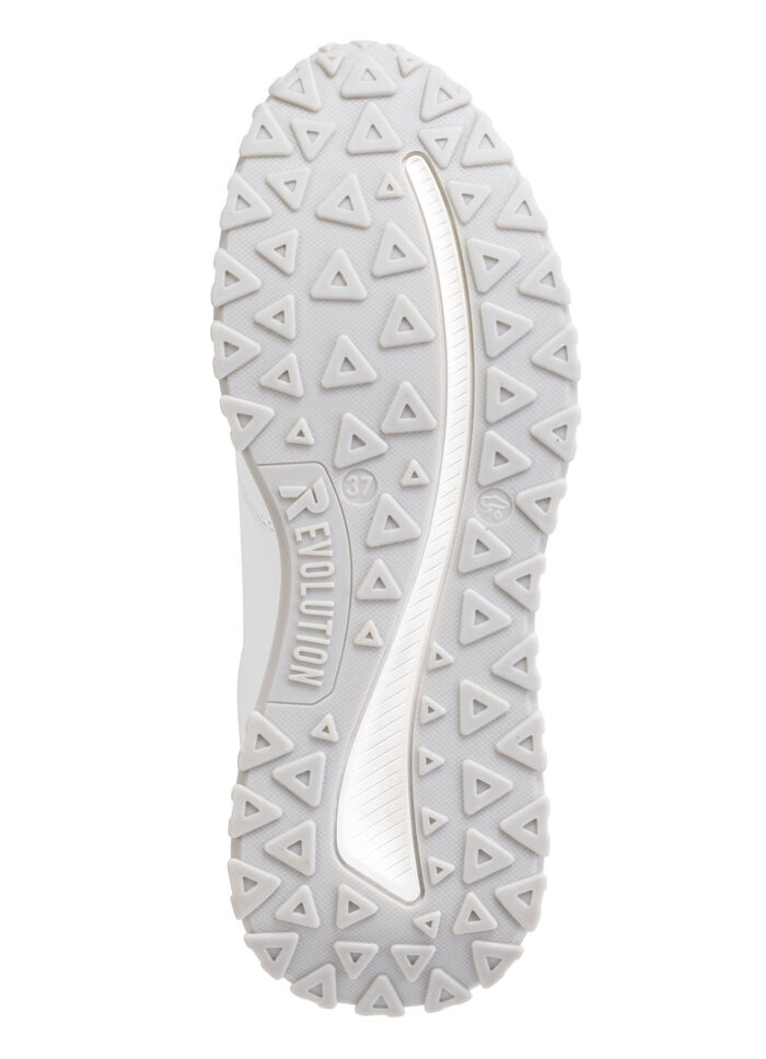 Sneaker aus Nappaleder WEISS