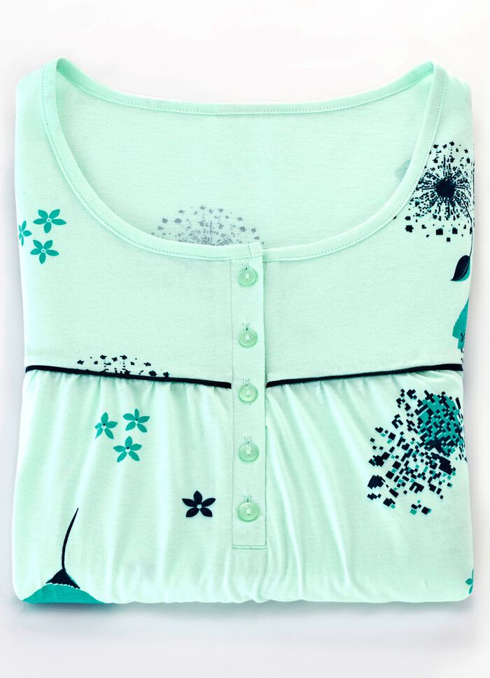 Zweierpack Nachthemden mit Knopfleiste und breiten Tr&auml;gern  