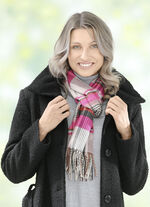 Schal mit Karodessin 