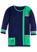 Pullover mit dekorativen Kontrasten 