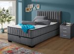 Boxspringbett mit Wendematratze und Bettkasten 