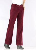 Cordhose mit weitem Beinverlauf KIRSCHROT