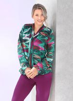 Bluse mit V-Schlitz und Bindeband 