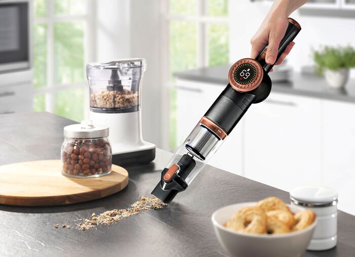 2-in-1 Akku-Hand- und Bodenstaubsauger "MX14 max" mit umfangreichem Zubeh&ouml;r SCHWARZ-ROS&Eacute;GOLD