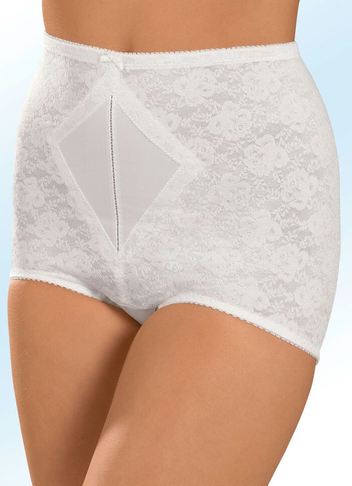 Naturana Miederhose mit Jacquarddessin WEISS