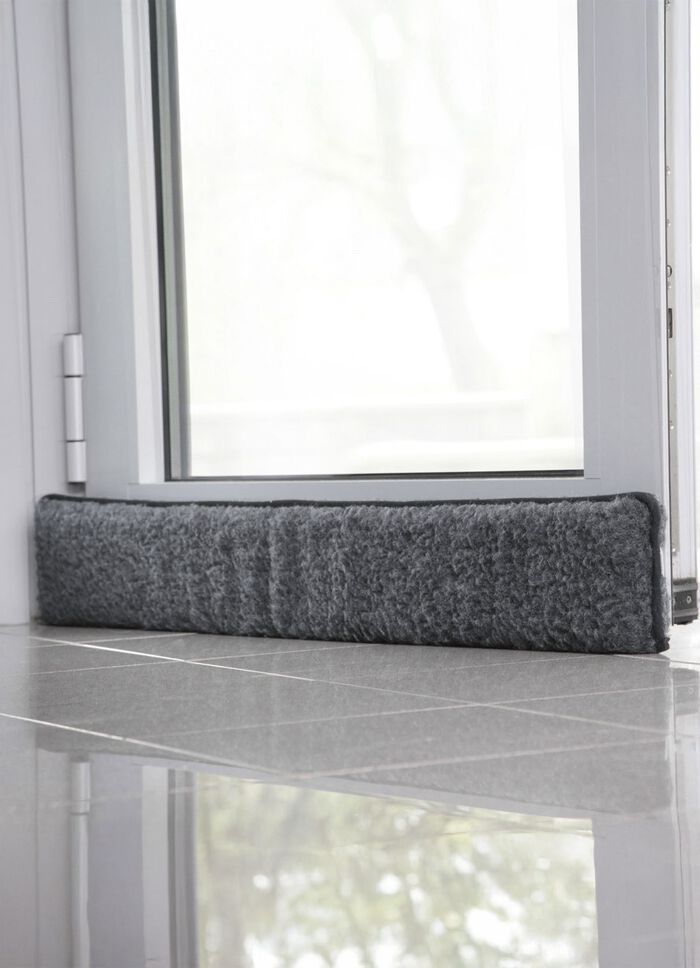 Schurwoll-Zugluftstopper f&uuml;r T&uuml;ren 