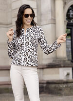 Blusenjacke mit Stehkragen 