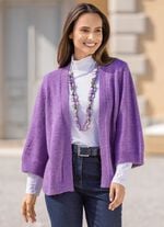 Strickjacke mit Alpaka KROKUS MELIERT