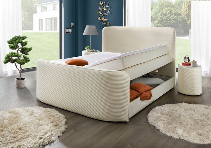 Boxspringbett mit Kaltschaum-Topper 