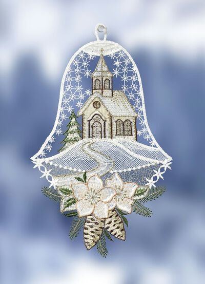 Entzückendes Fensterbild in Glockenform 