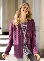 Strickjacke mit dekorativer Struktur 