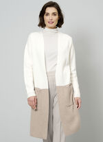 Long-Strickjacke mit Kaschmir 