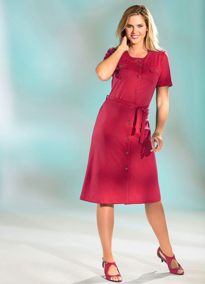 Kleid mit Bindeg&uuml;rtel 