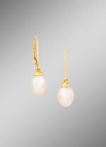 Zeitlose Ohrh&auml;nger mit S&uuml;&szlig;wasser-Zuchtperlen 