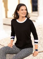 Pullover in weich flie&szlig;endem Feinstrick 