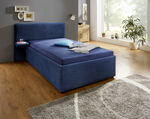 Polsterbett mit praktischer Ablage BLAU
