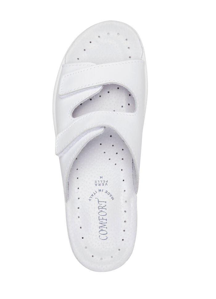 Zweierpack klassische Damen-Pantoletten, Weite H, mit Klettverschluss 