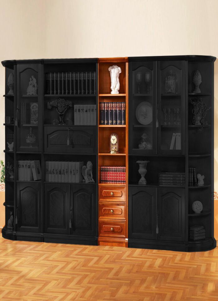 Teilmassive M&ouml;belserie mit Echtholzfurnier 