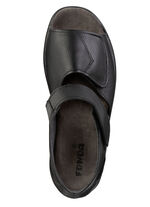 Bequeme Herren-Sandalen, Weite K, mit anatomisch geformtem Fußbett SCHWARZ