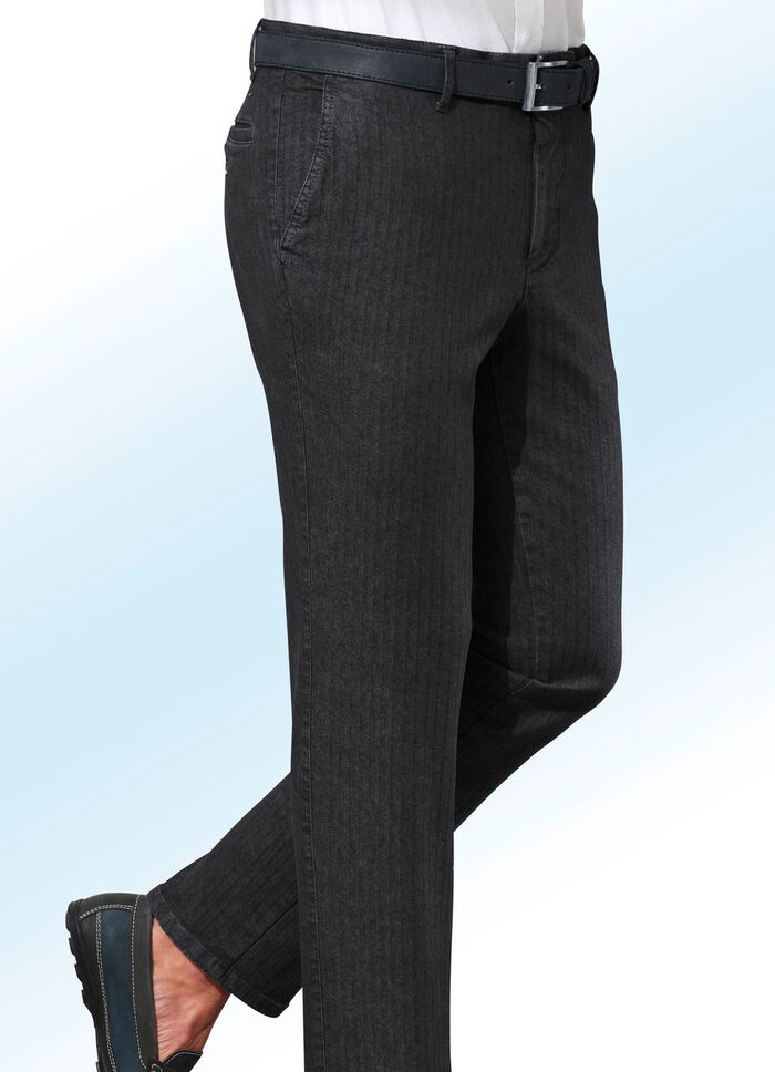 "Francesco Botti"-Jeans in 3 Farben SCHWARZ