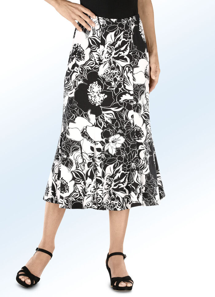 Figurschmeichelnder Bahnenrock 