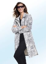 Funktionsmantel mit Raubtierfell-Dessin 