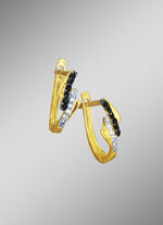 Klappcreolen mit Zirkonia 