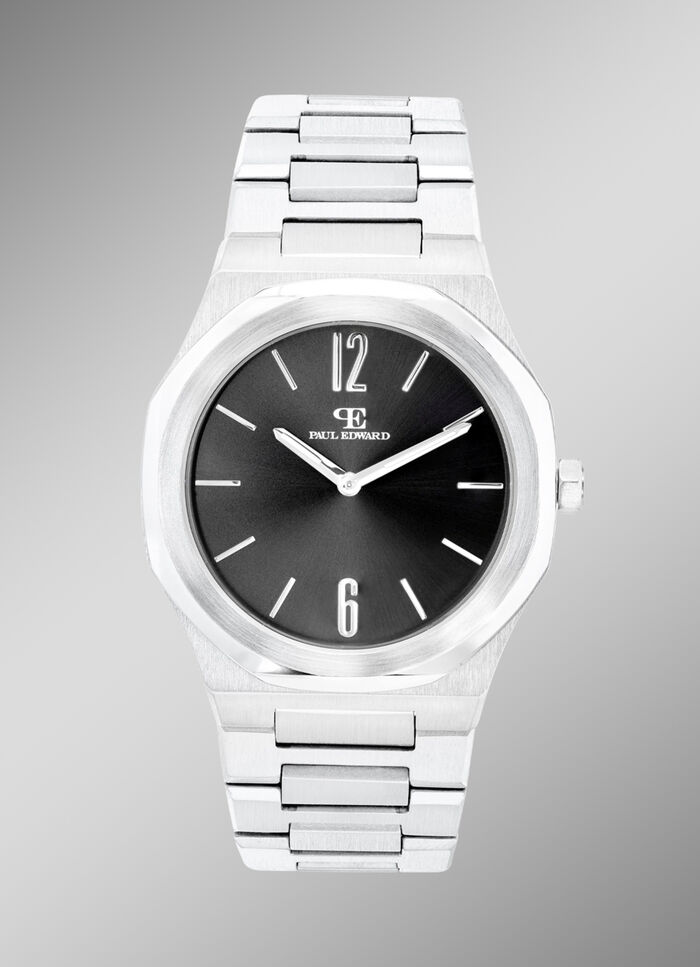 Quartz-Herrenuhr mit Edelstahlbandgehäuse 