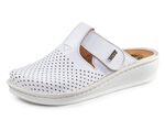 Mubb, sommerliche Damen-Clogs, Weite H, mit herausnehmbarem Fu&szlig;bett WEISS
