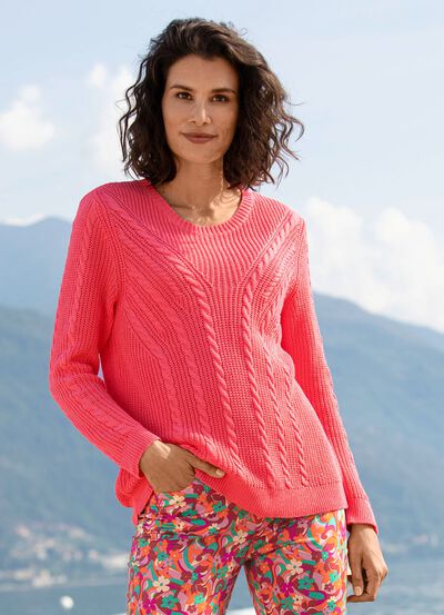 Pullover mit nachhaltig recycelter Baumwolle 