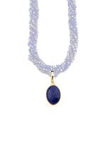 Vergoldeter Anh&auml;nger mit Lapislazuli 