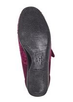 Laurina, klassische Damen-Klettschuhe, mit elastischem Samt BORDEAUX