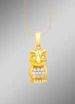 S&uuml;&szlig;er Eulen-Anh&auml;nger mit Zirkonia 