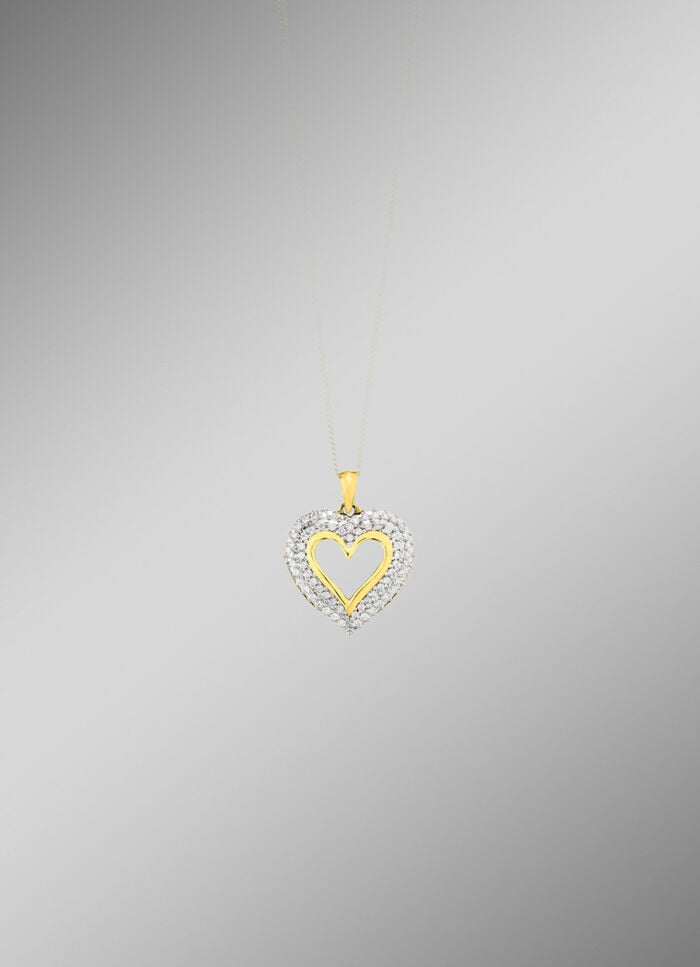 Herz-Anh&auml;nger mit Brillanten 