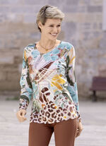 Shirt mit goldfarbenem Effekt im Vorderteil 