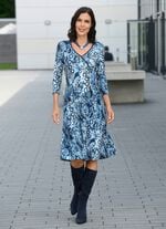 Kleid in raffinierter Wickeloptik 